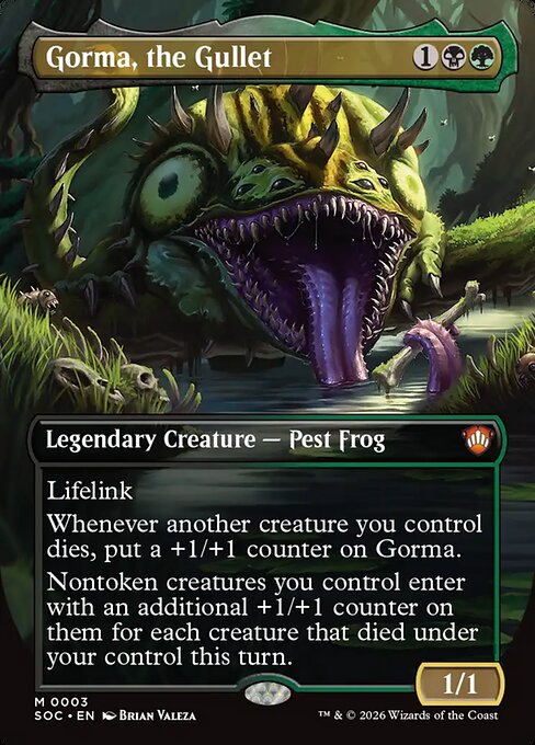 Gorma, the Gullet (Borderless) - Commander: Secrets of Strixhaven - M - 3