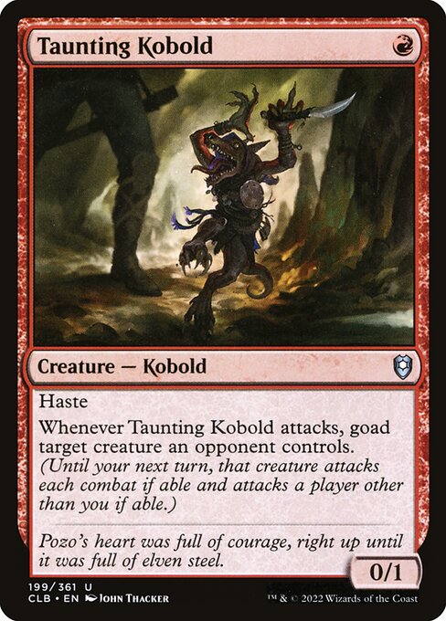 Taunting Kobold - Commander Legends: Battle for Baldur's Gate - U - 199