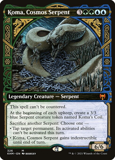 Koma, Cosmos Serpent (Showcase) - Kaldheim - M - 326