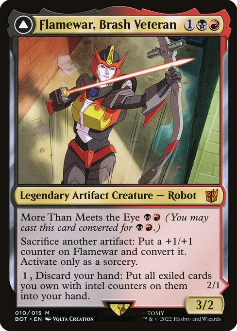 Flamewar, Brash Veteran - Universes Beyond: Transformers - M - 10