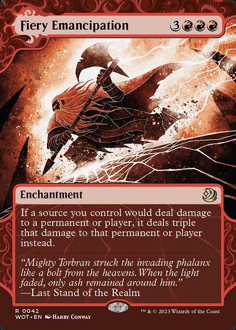 Fiery Emancipation - Wilds of Eldraine: Enchanting Tales - R - 42