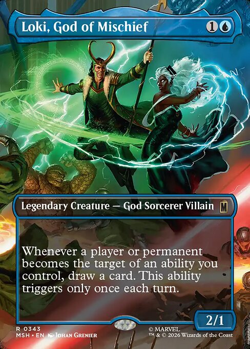 Loki, God of Mischief (Borderless) - Marvel Super Heroes - R - 343