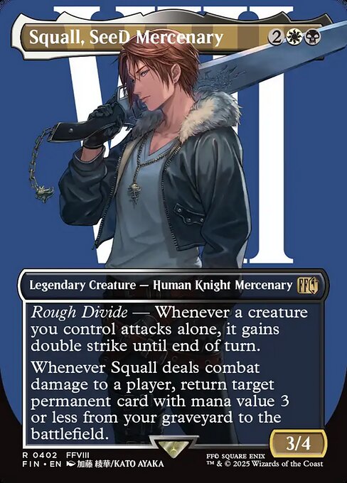 Squall, SeeD Mercenary (Borderless) - FINAL FANTASY - R - 402