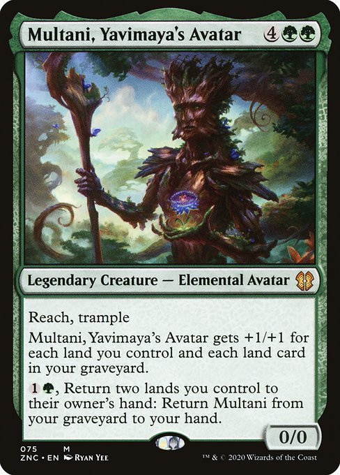 Multani, Yavimaya's Avatar - Commander: Zendikar Rising - M - 75