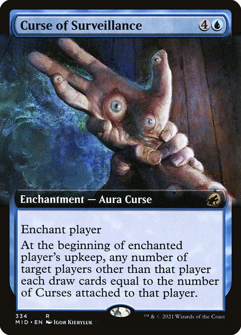 Curse of Surveillance (Extended Art) - Innistrad: Midnight Hunt - R - 334