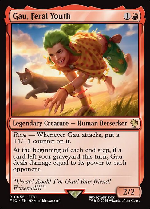 Gau, Feral Youth (Surge Foil) - Commander: FINAL FANTASY - R - 55