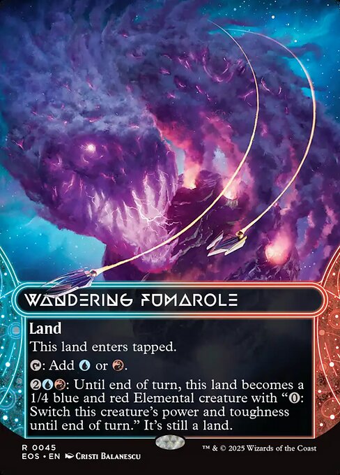 Wandering Fumarole (0045) (Borderless) - Edge of Eternities: Stellar Sights - R - 45