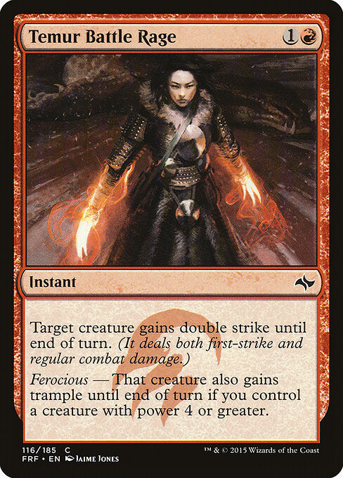 Temur Battle Rage - Fate Reforged - C - 116