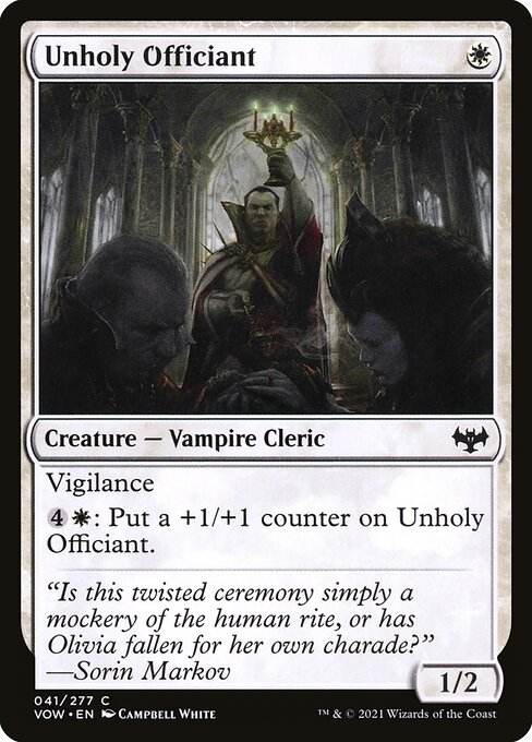 Unholy Officiant - Innistrad: Crimson Vow - C - 41