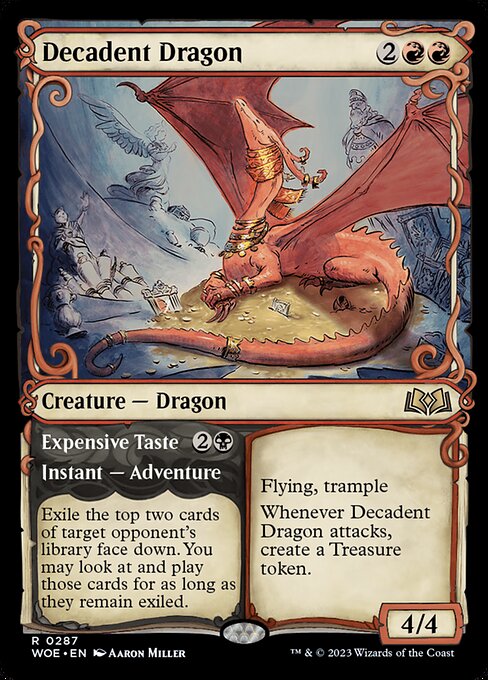 Decadent Dragon (Showcase) - Wilds of Eldraine - R - 287