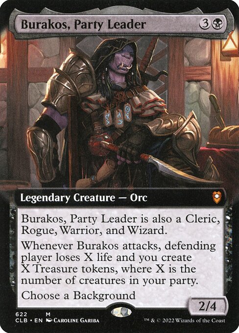 Burakos, Party Leader (Extended Art) - Commander Legends: Battle for Baldur's Gate - M - 622