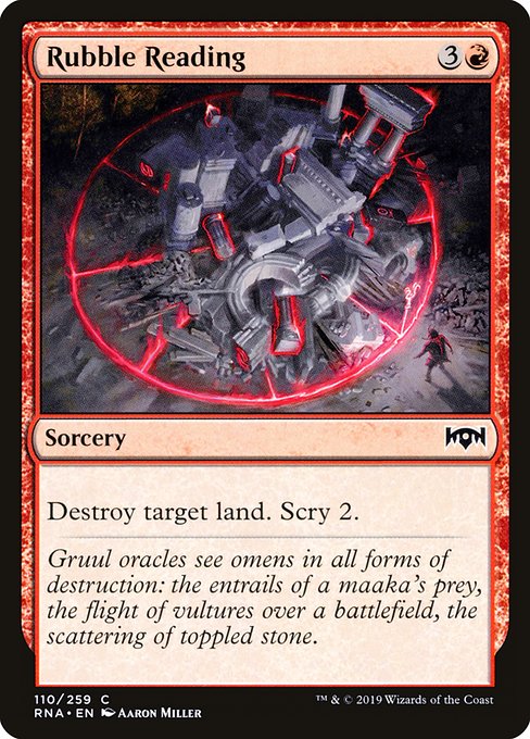 Rubble Reading - Ravnica Allegiance - C - 110