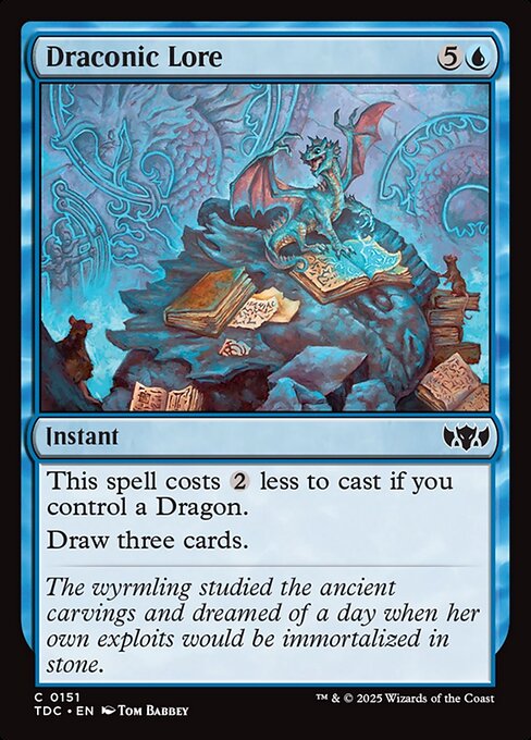 Draconic Lore - Commander: Tarkir: Dragonstorm - C - 151