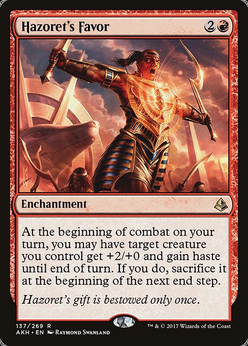 Hazoret's Favor - Amonkhet - R - 137