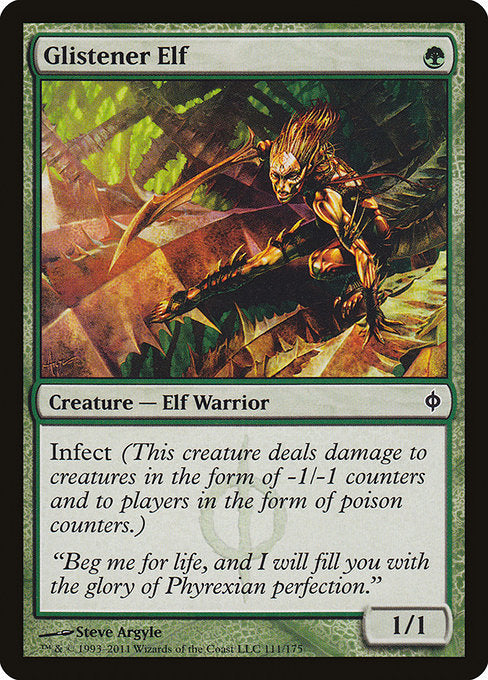 Glistener Elf - New Phyrexia - C - 111