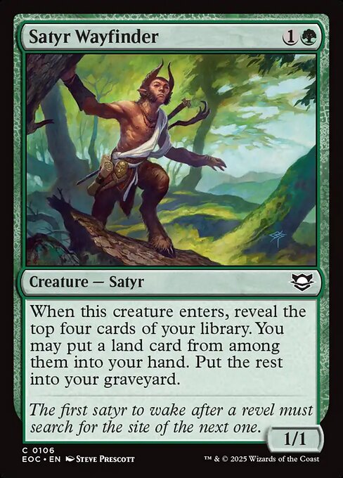 Satyr Wayfinder - Commander: Edge of Eternities - C - 106
