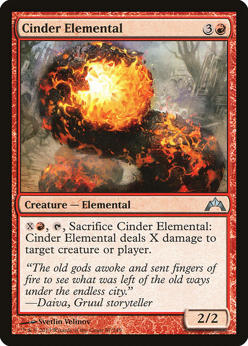 Cinder Elemental - Gatecrash - U - 87