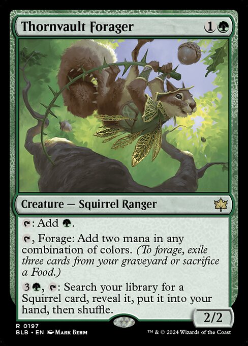 Thornvault Forager - Bloomburrow - R - 197