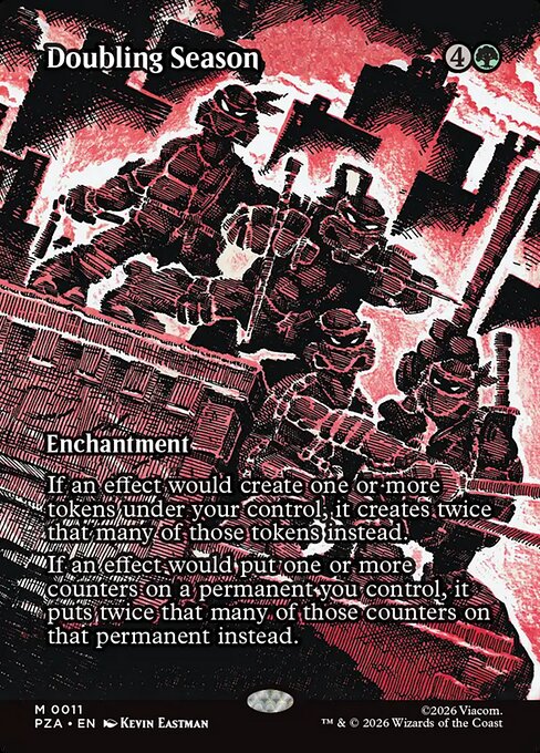 Doubling Season (Borderless) - Teenage Mutant Ninja Turtles Source Material - M - 11