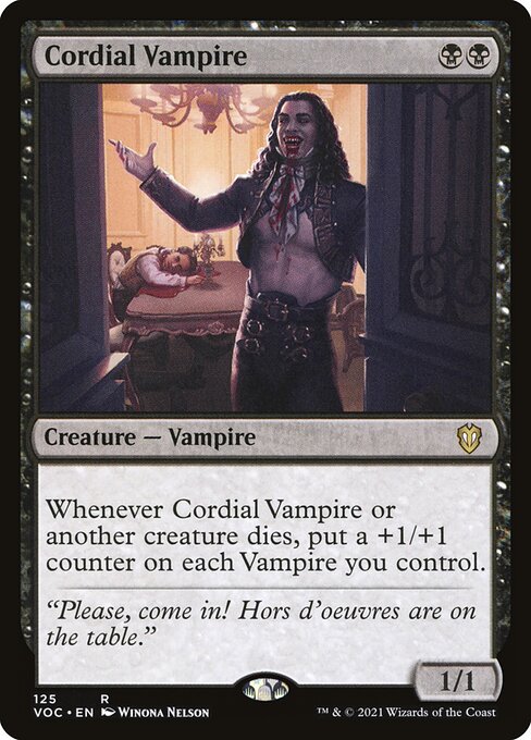 Cordial Vampire - Commander: Innistrad: Crimson Vow - R - 125