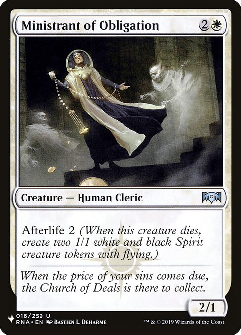 Ministrant of Obligation - The List Reprints - U - 016/259