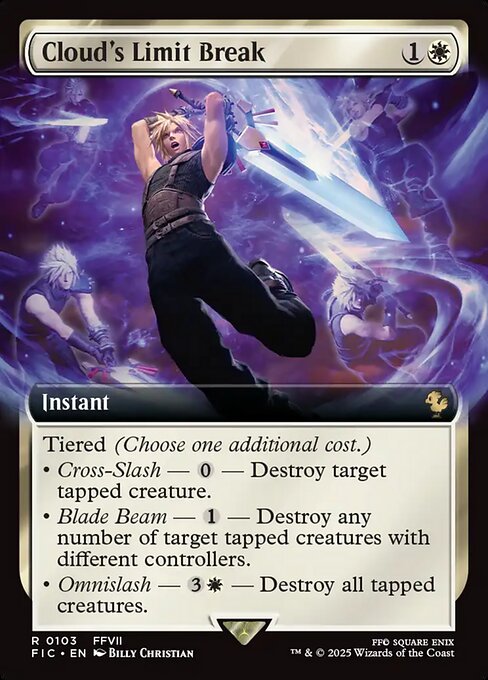 Cloud's Limit Break (Extended Art) - Commander: FINAL FANTASY - R - 103
