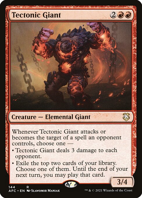 Tectonic Giant - Commander: Adventures in the Forgotten Realms - R - 144