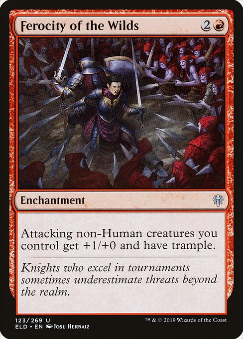 Ferocity of the Wilds - Throne of Eldraine - U - 123