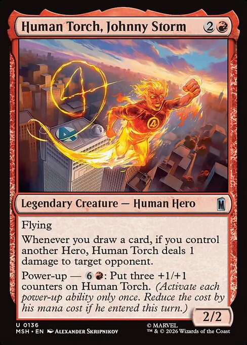 Human Torch, Johnny Storm - Marvel Super Heroes - U - 136