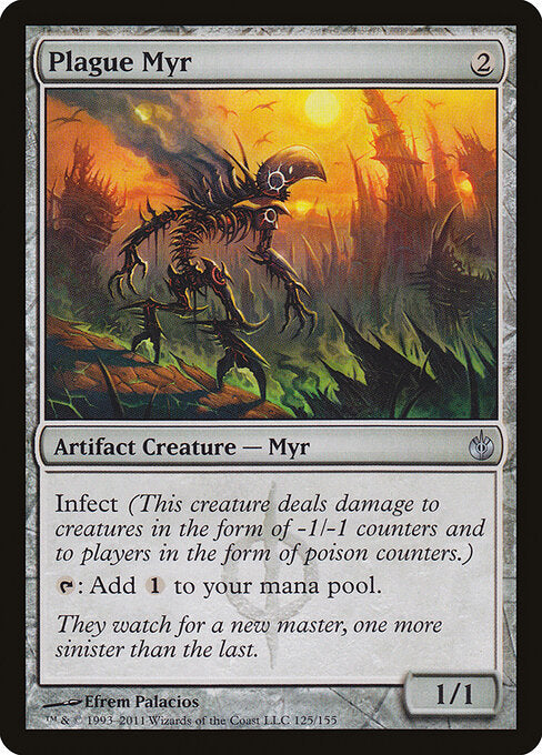 Plague Myr - Mirrodin Besieged - U - 125