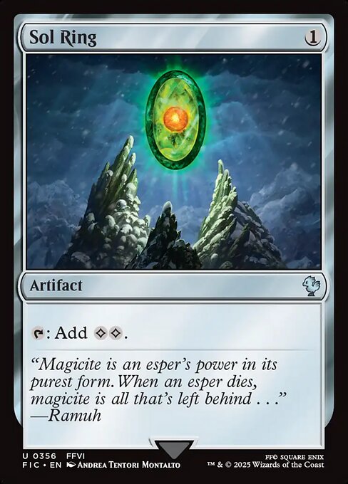 Sol Ring (0356) (Surge Foil) - Commander: FINAL FANTASY - U - 356