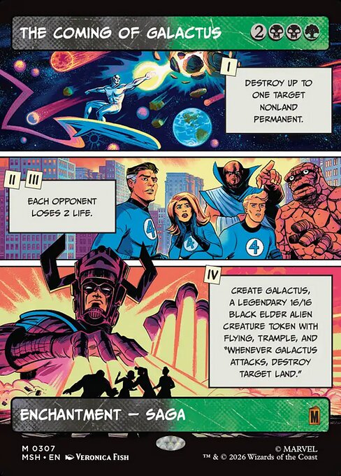The Coming of Galactus (Borderless) - Marvel Super Heroes - M - 307