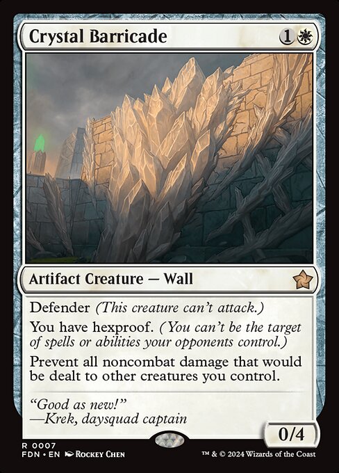 Crystal Barricade - Prerelease Cards - R - 7