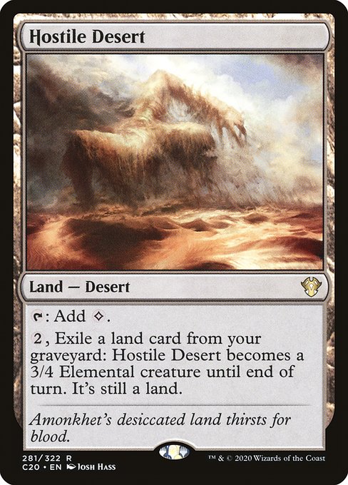 Hostile Desert - Commander 2020 - R - 281