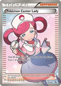 Pokemon Center Lady (105 Full Art) - XY - Flashfire - Ultra Rare - 105/106