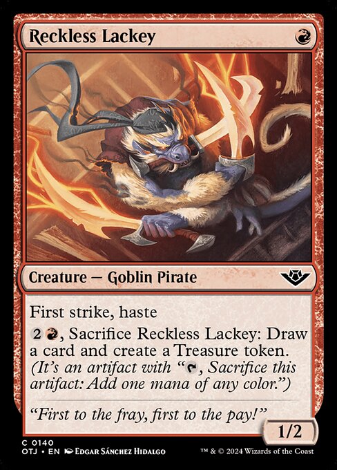 Reckless Lackey - Outlaws of Thunder Junction - C - 140