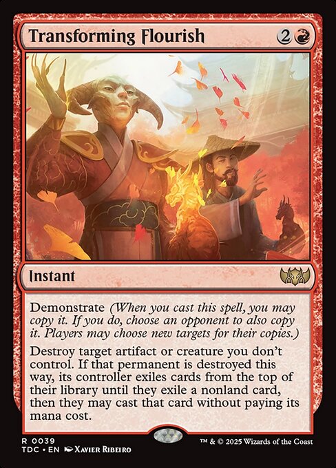 Transforming Flourish - Commander: Tarkir: Dragonstorm - R - 39