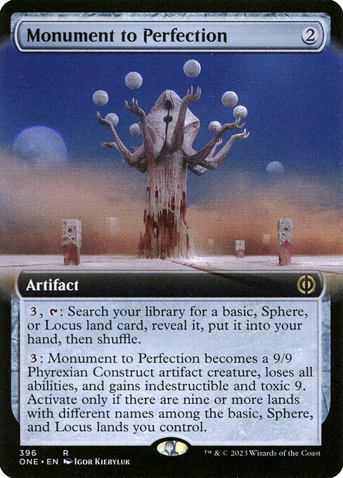 Monument to Perfection (Extended Art) - Phyrexia: All Will Be One - R - 396