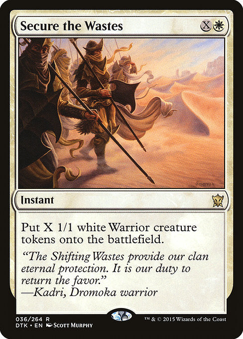 Secure the Wastes - Dragons of Tarkir - R - 36