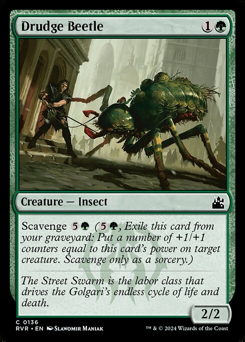Drudge Beetle - Ravnica Remastered - C - 136