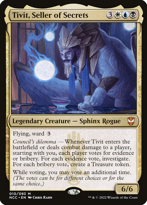 Tivit, Seller of Secrets - Commander: Streets of New Capenna - M - 10