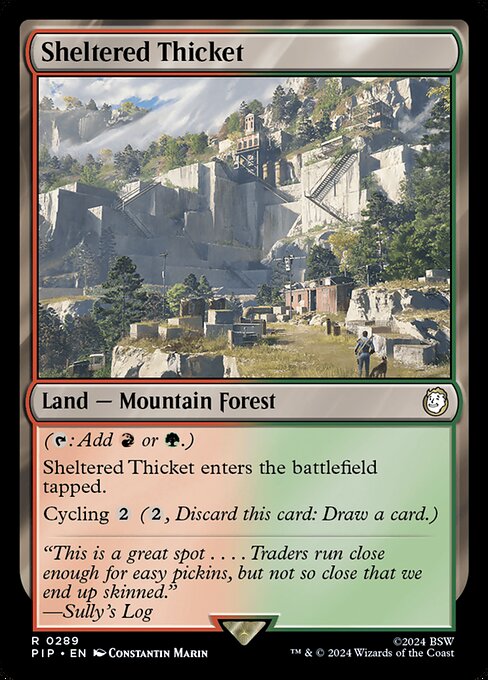 Sheltered Thicket - Universes Beyond: Fallout - R - 289