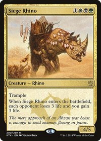 Siege Rhino - Khans of Tarkir - R - 200