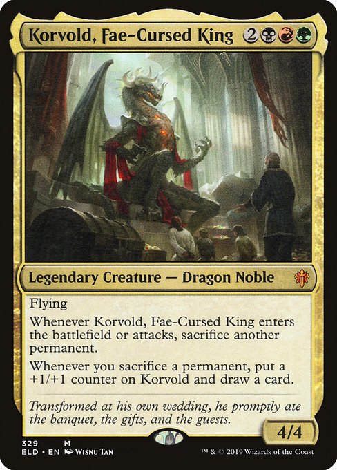 Korvold, Fae-Cursed King - Throne of Eldraine - M - 329