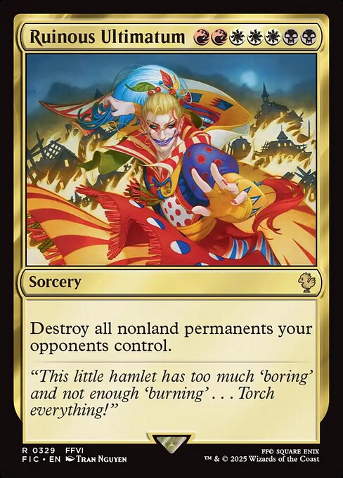 Ruinous Ultimatum (Surge Foil) - Commander: FINAL FANTASY - R - 329