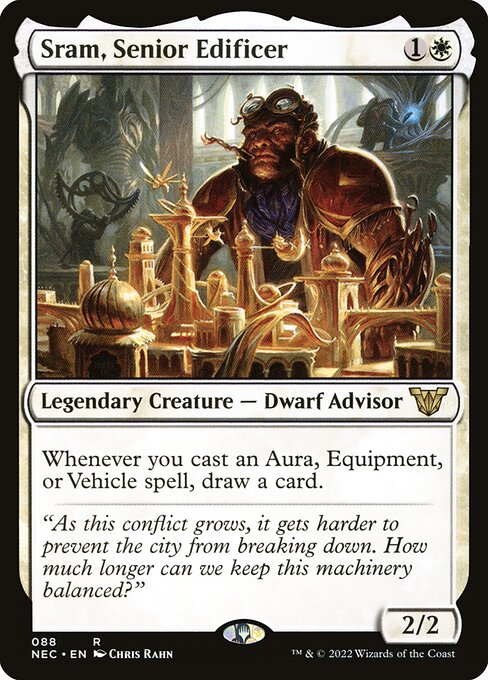 Sram, Senior Edificer - Commander: Kamigawa: Neon Dynasty - R - 88