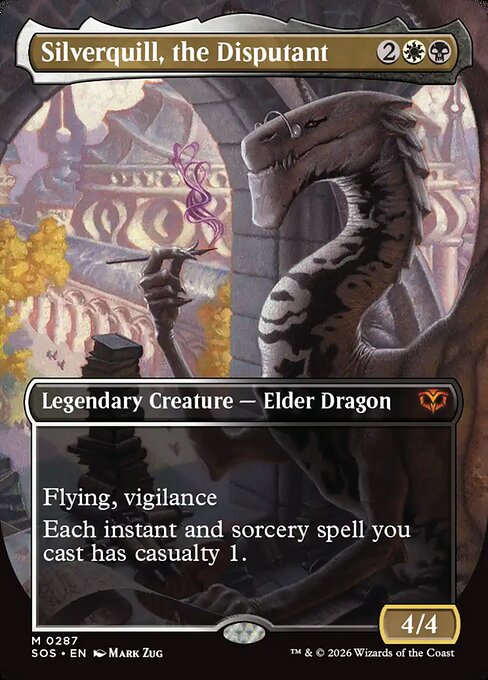 Silverquill, the Disputant (Borderless) - Secrets of Strixhaven - M - 287