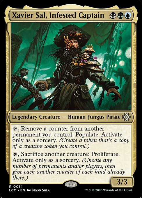 Xavier Sal, Infested Captain - Commander: The Lost Caverns of Ixalan - R - 14