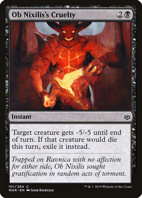 Ob Nixilis's Cruelty - War of the Spark - C - 101