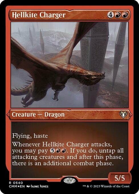 Hellkite Charger (Foil Etched) - Commander Masters - R - 540